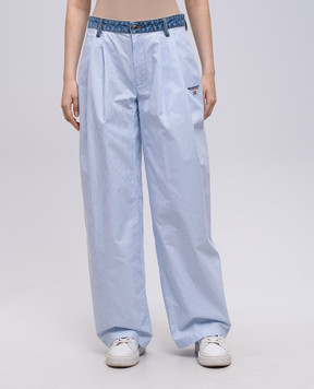 Alexander Wang Блакитні штани в смужку 4WC2254838