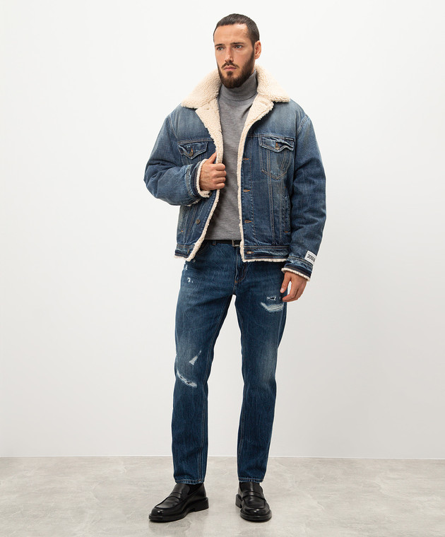 Dolce&Gabbana - Синя джинсова куртка з логотипом G9BEJDG8LM8