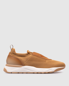 Santoni Коричневі кросівки з логотипом MBIO21601BICCHOD