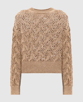 Max Mara Золотистий светр PILADE з люрексом PILADE