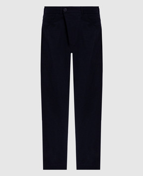 Jan Jan Van Essche Сині штани з вовною TROUSERS70COWOWASHEDT