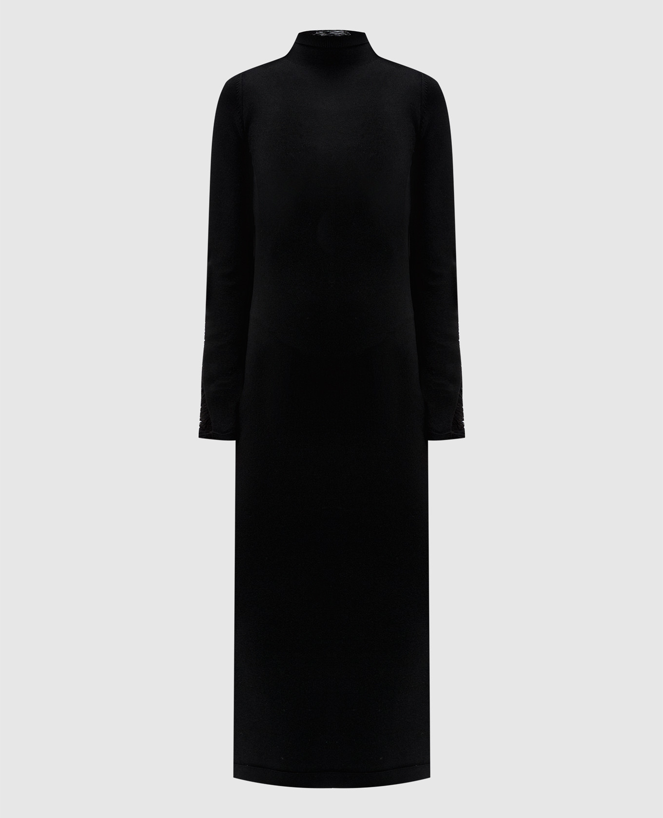 

Черное платье миди, Черный, Повседневные платья