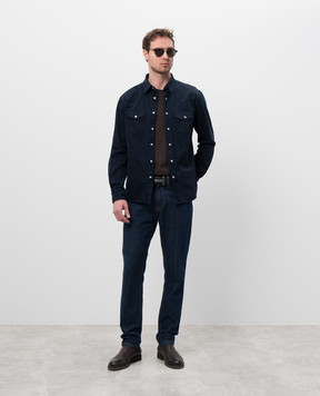 Tom Ford Синяя рубашка HDS001FMC133F24