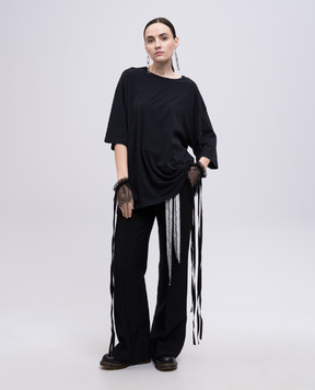Ann Demeulemeester Черная футболка Aga B0012839FA206