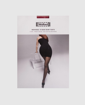 Wolford Бордовые колготки Back Seam 10 den 18563