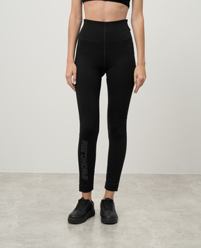 Moncler Grenoble Чорні легінси з логотипом J20988H00003829H7