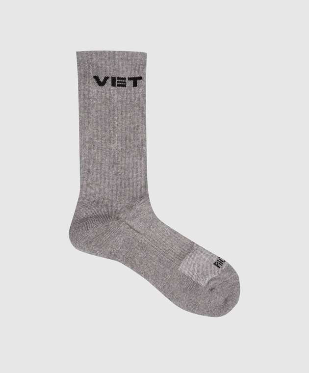 Vetements Серые носки с монограммой логотипа UH76SO250G
