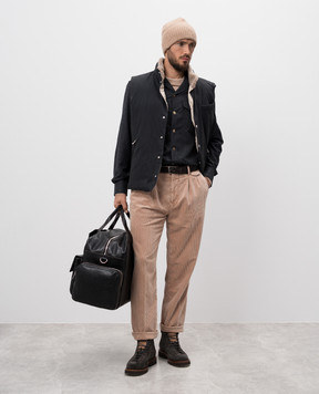 Brunello Cucinelli Бежевый лонгслив с логотипом M0B137436