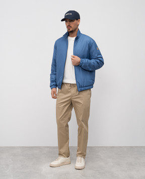 Moncler Бежеві штани з нашивкою емблеми логотипа K10912A0002057448