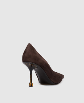 Jimmy Choo Коричневые замшевые туфли Ixia IXIA80JRS