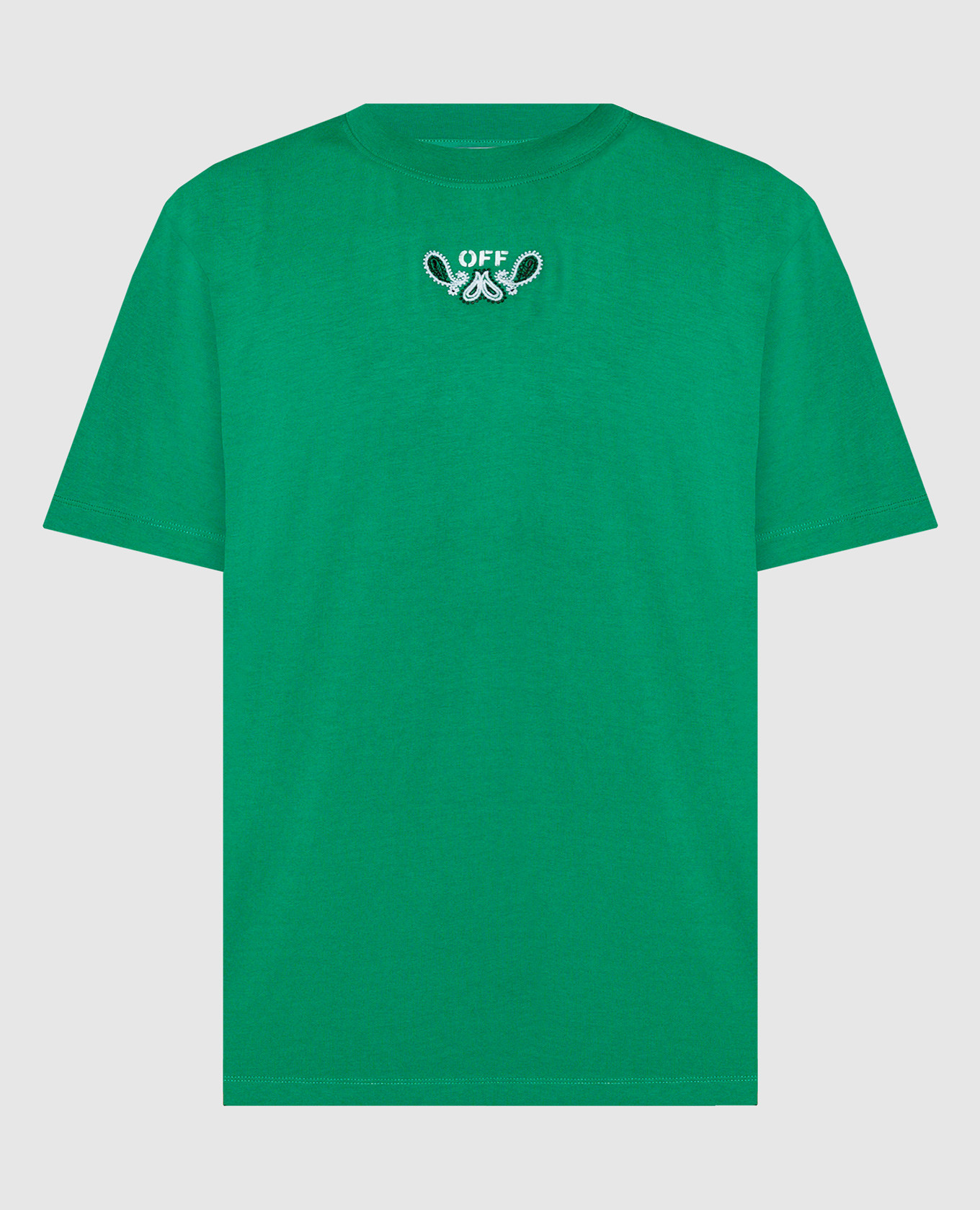 Зеленая футболка с вышивкой Bandana Arrow