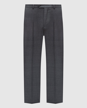 Brunello Cucinelli Серые брюки из шерсти MS428PA07