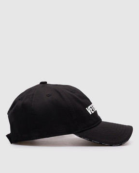 Vetements Чорна кепка з вишивкою логотипа UA66CA120Bw