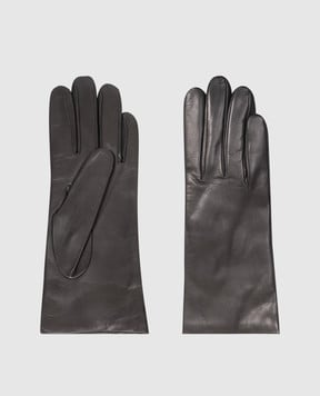 Sermoneta Gloves Сірі шкіряні рукавички 3042BT