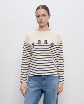 Max Mara Weekend Бежевый лонгслив RONCOLO в полоску RONCOLO