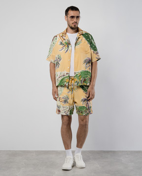 Rhude Желтые шорты из шелка Palmina RHSS24SH08174108