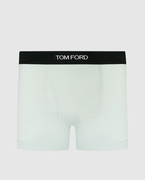 Tom Ford Зеленые трусы-боксеры с логотипом T4LC31040