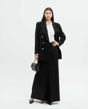 Victoria Beckham Белая блуза в логотипе шаблон. 1324WSH005278C