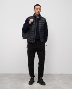 Stone Island Синій джемпер з патчем логотипа K1S155100036S00B5