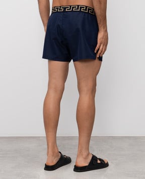 Versace Синие шорты для плавания с логотипом ABU010221A11120