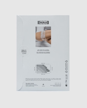 Wolford Бежевые чулки LACE с кружевом 8 Den 20207