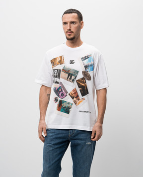 Dolce&Gabbana Біла футболка з принтом G8PN9TG7O4R