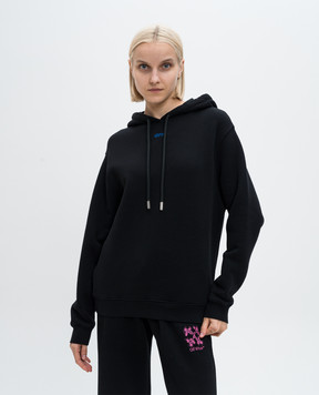 Off-White Черный худи Pinkflower с вышивкой логотипа Off OWBB035F24FLE002