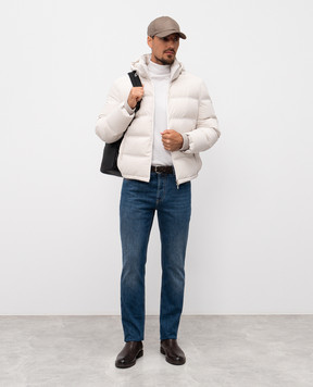 Brunello Cucinelli Сині джинси з патчем логотипа M241PD3210