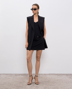 Max Mara Sportmax Чорна спідниця міні FIFY з вовни FIFY