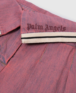 Palm Angels Дитяча рожева джинсова спідниця з логотипом PGYF001S25DEN001612