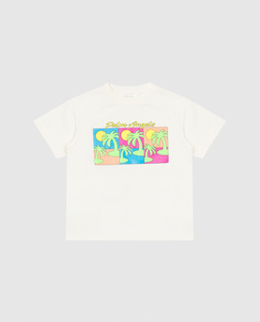 Palm Angels Детская желтая футболка Palm PGAA002S25JER006412