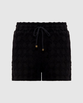 AMIRI Черные шорты в монограммы шаблон AWJYSH1014