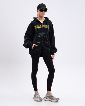 Vetements Чорна спортивна куртка з принтом UCF76ZU550Bw