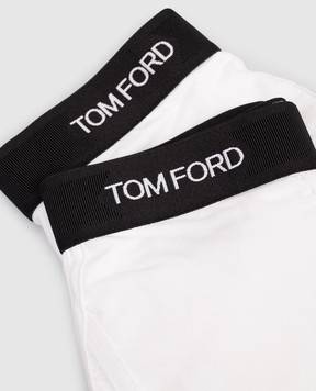 Tom Ford Набор белых трусов-боксеров с логотипом T4XC31410