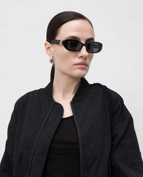 Givenchy Thelios Чорні сонцезахисні окуляри з металевою емблемою GV40094I