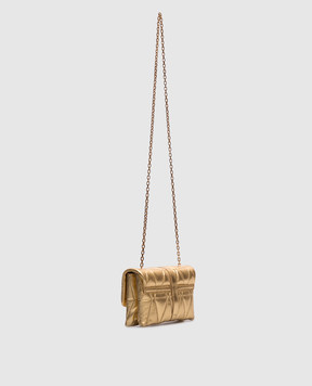 Versace Золотая кожаная сумка Kleio 10177401A14365