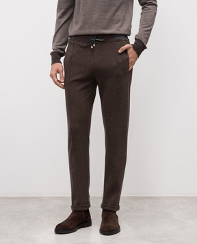 Doriani Cashmere Коричневые спортивные штаны 818PANTF1853J36