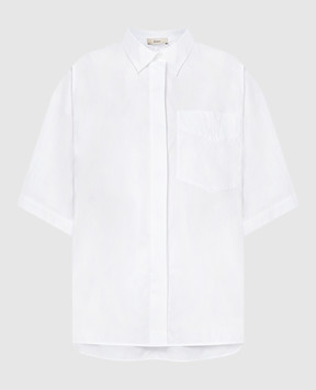 Herno Белая блузка с вышивкой логотипа CM000002D13176