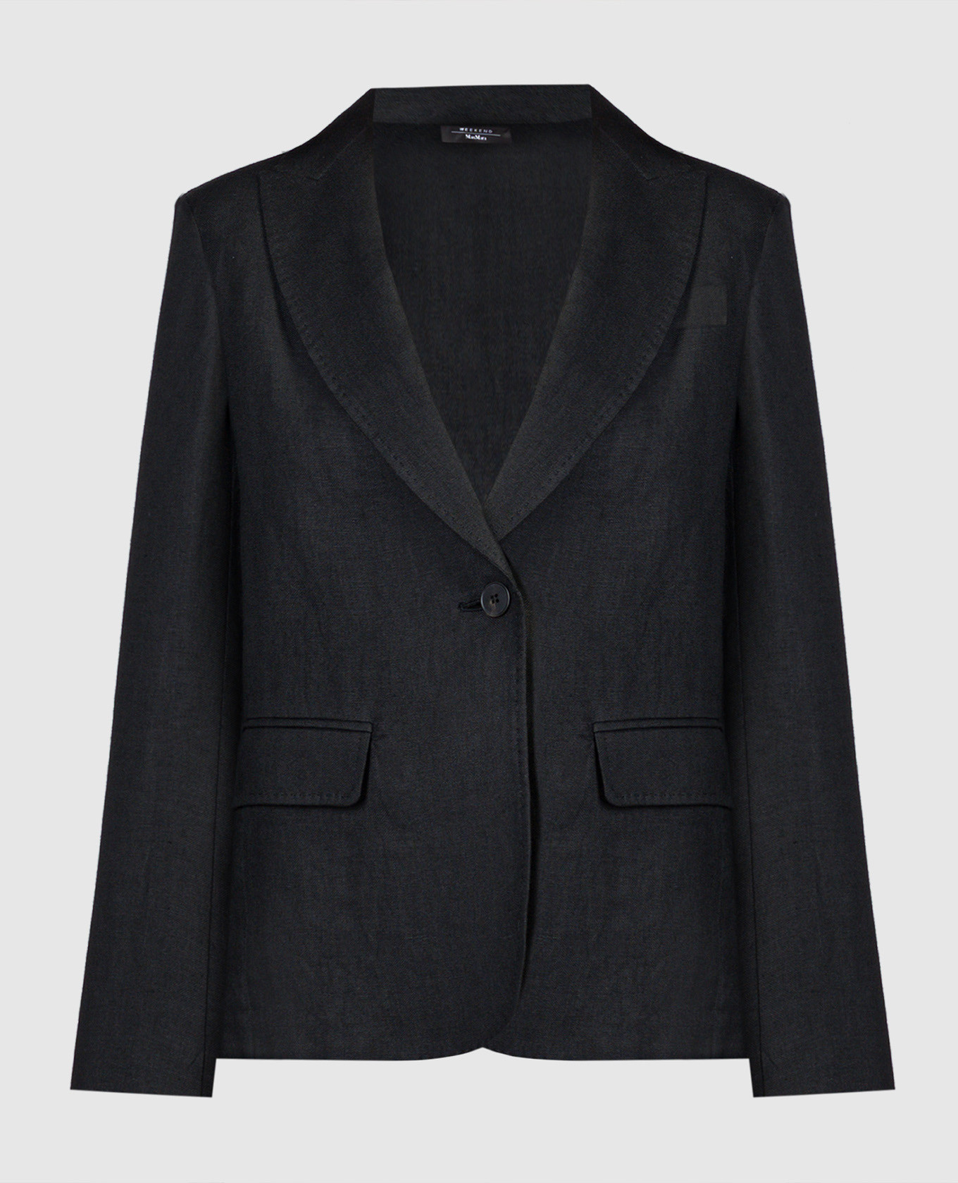 Black Nalut jacket made of linen
