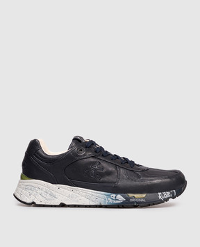 Premiata Синие кожаные кроссовки MASE MASE