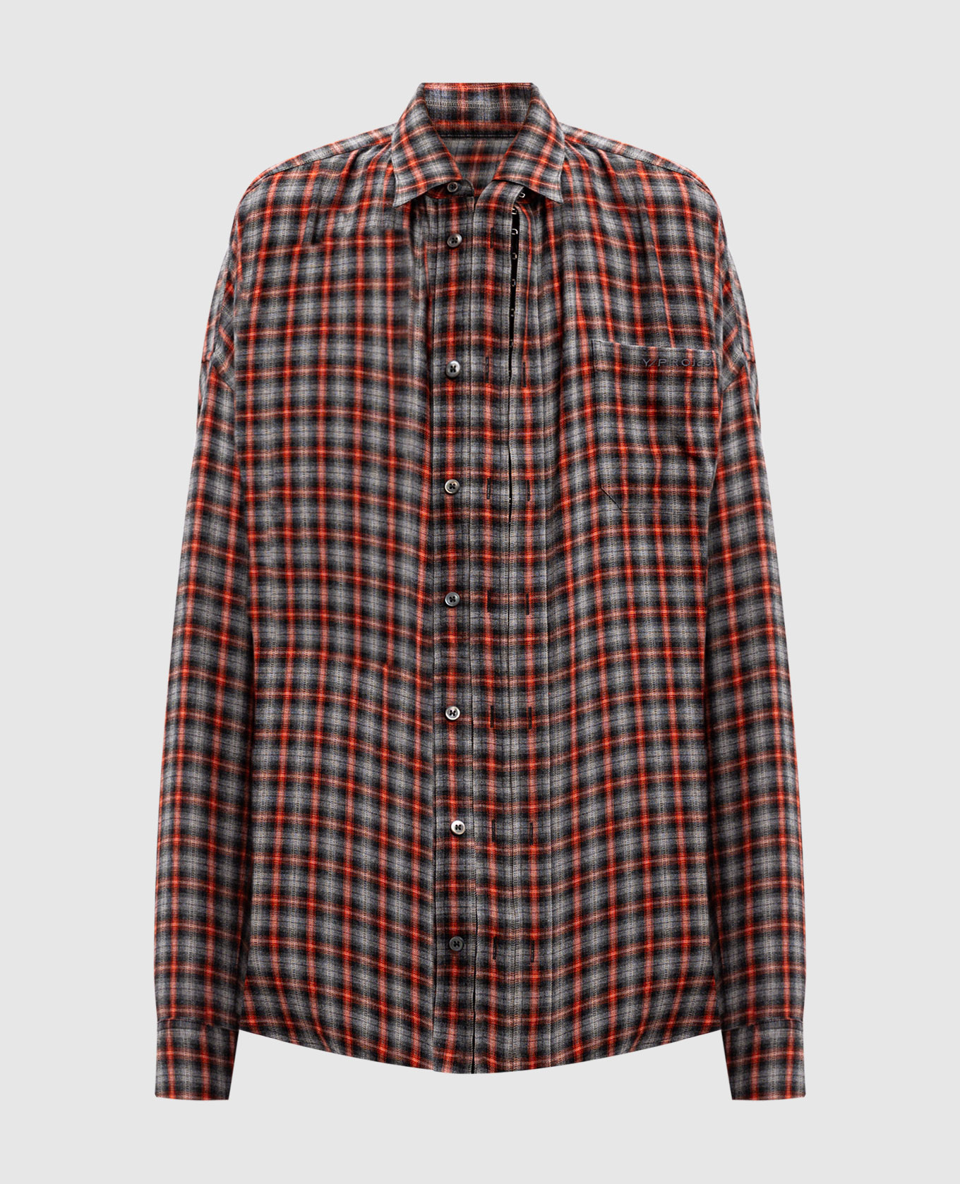 

Серая рубашка в клеточку, Серый, Рубашки