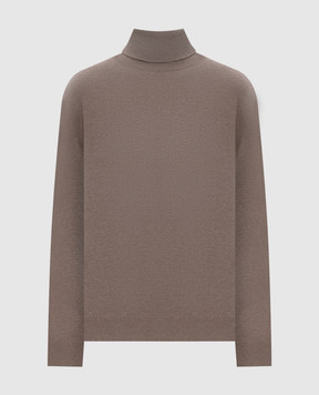 Brunello Cucinelli Коричневий гольф з кашеміру M12150103