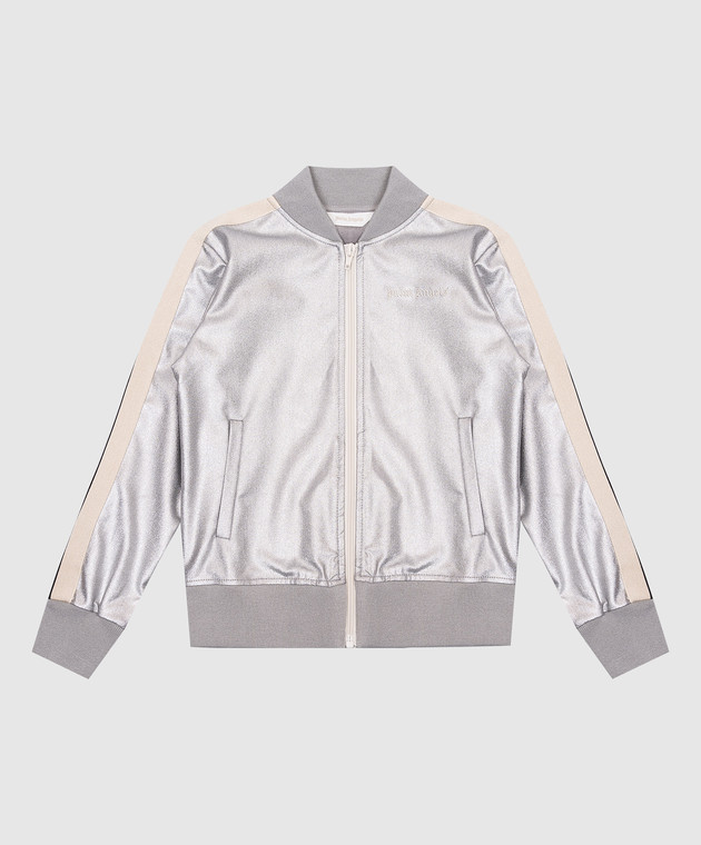 

Детская серая спортивная куртка с логотипом, Серый, Спортивные куртки