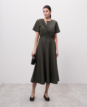 PROENZA SCHOULER Зелена сукня міді з поясом WL2513502AC153