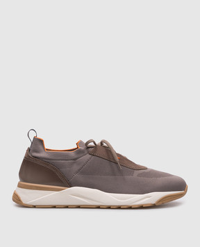 Santoni Коричневий снокери FLIN з логотипом MBIO21601BICCHOD