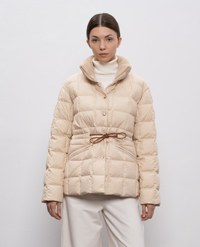 Moncler Бежева пухова куртка Antigone K20931A0023954A81