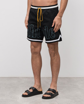 Rhude Черные шорты COURT RHPS25SH01005