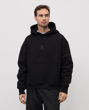 Trussardi Чорне худі з принтом логотипа G8038000022NMF505F02