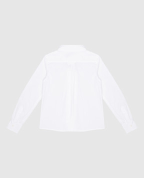 Dolce&Gabbana Дитяча біла блуза з вишивкою логотипа L56S14FU5WJ6
