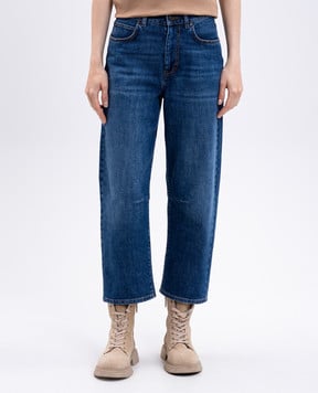 Max Mara Weekend Синие джинсы CAPRILE с патчем логотипа CAPRILE